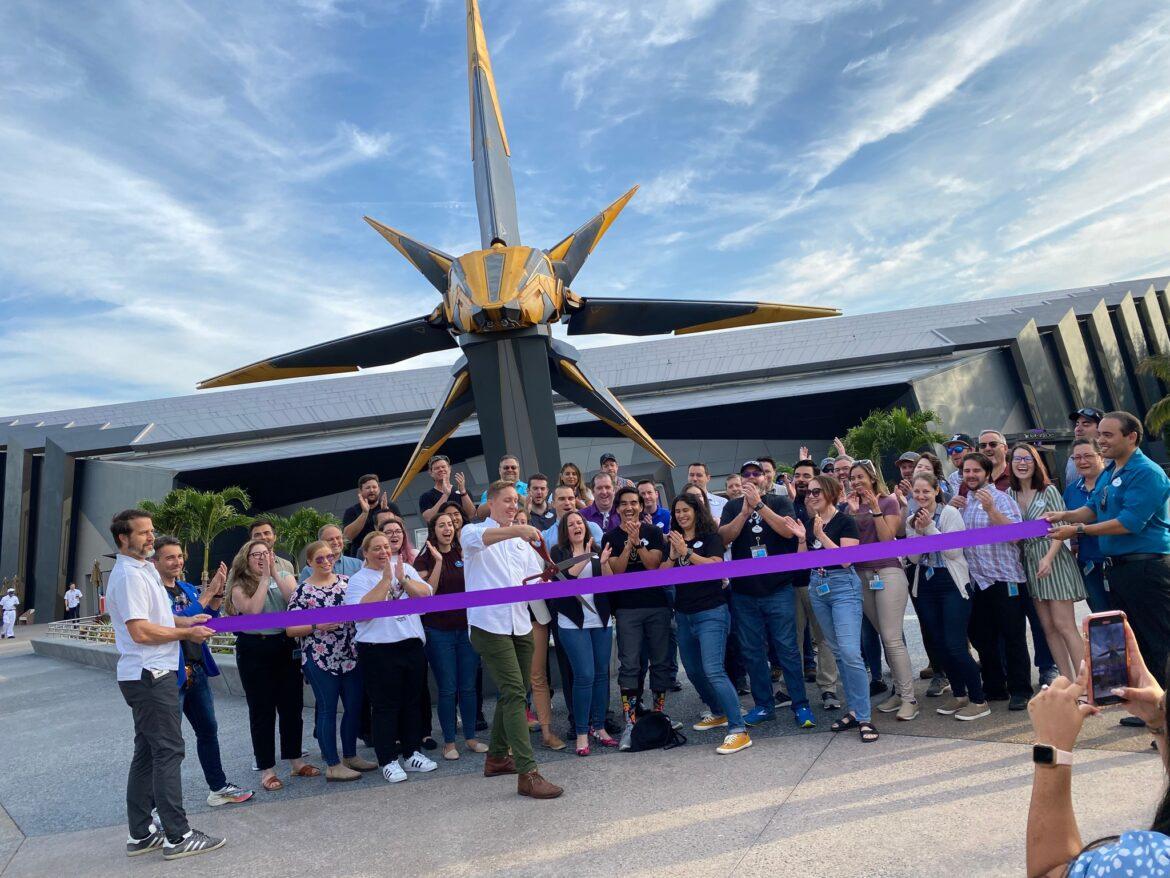Disney Cast Members celebrate the Grand Opening of Guardians of the Galaxy: Cosmic Rewind