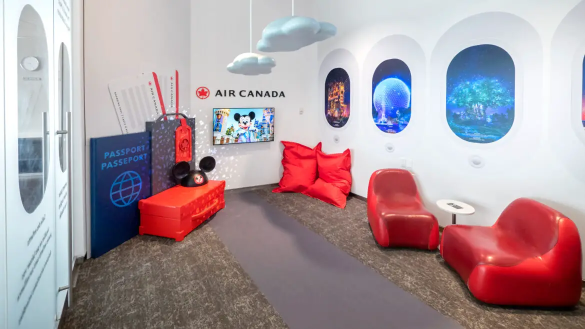 Walt Disney World Resort 50th Anniversary-themed kid’s room at the Maple Leaf Lounge in Toronto