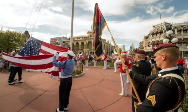 Disney’s Flag Retreat Ceremony