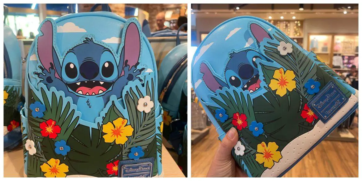 New Stitch Hide And Seek Loungefly Backpack Spotted At Walt Disney World!