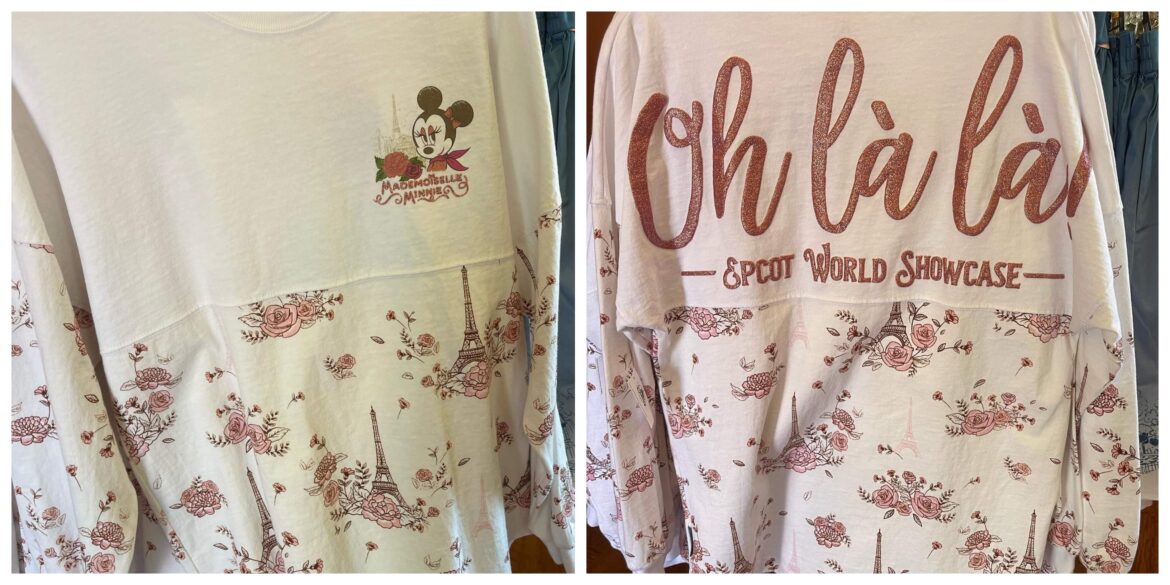 Parisian Inspired Minnie Mouse Spirit Jersey Is Back In Stock At Epcot!