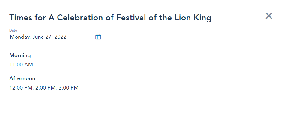 Disney reducing showtimes for A Celebration of Festival of the Lion King in June