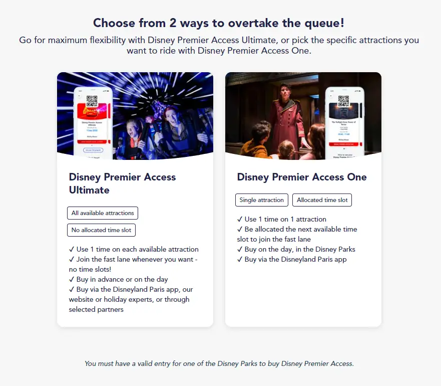 Disney Premier Access ULTIMATE On Sale Now in Disneyland Paris