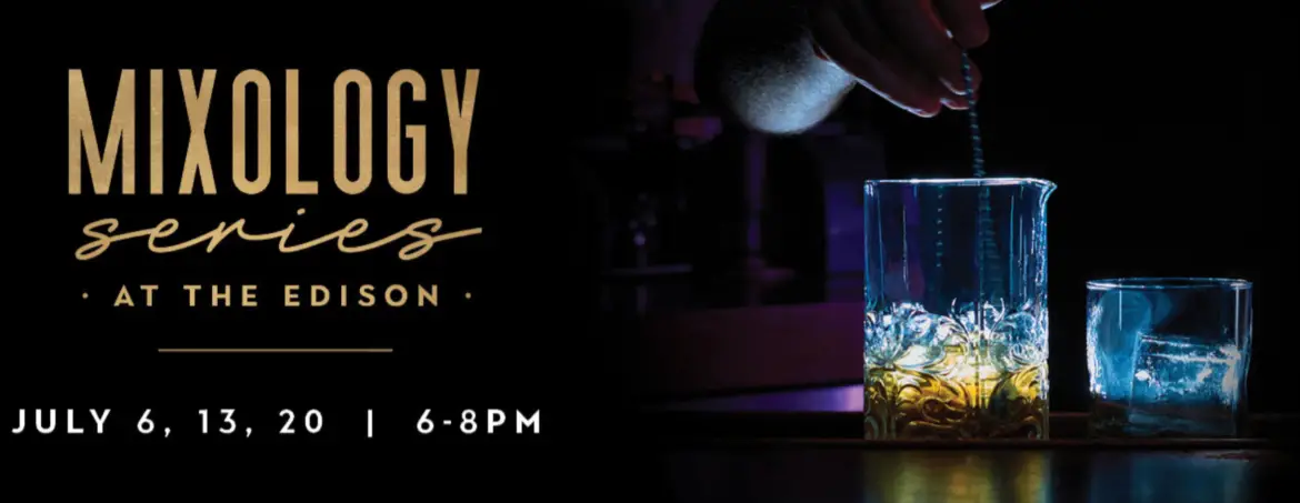 Enjoy Knob Creek Cocktails and Beautiful Sunset Views with The Edison at Disney Spring’s July Mixology Series