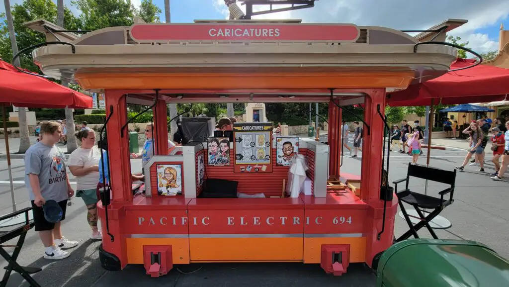 Red Car Trolley Caricatures