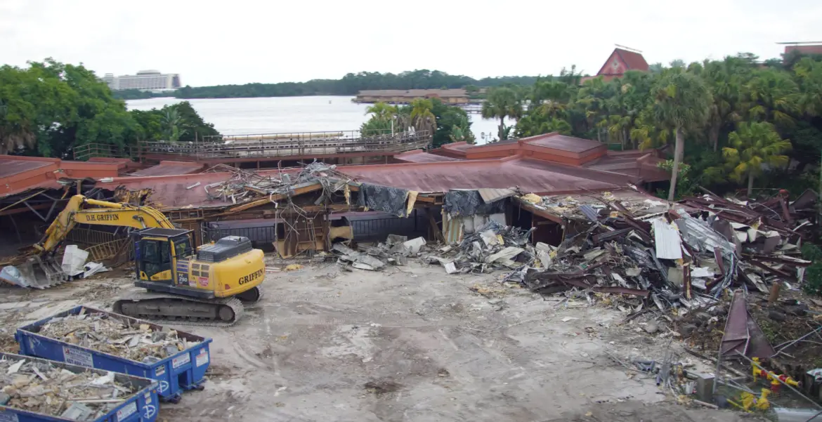 Spirit of Aloha at Disney’s Polynesian Resort is almost completely demolished