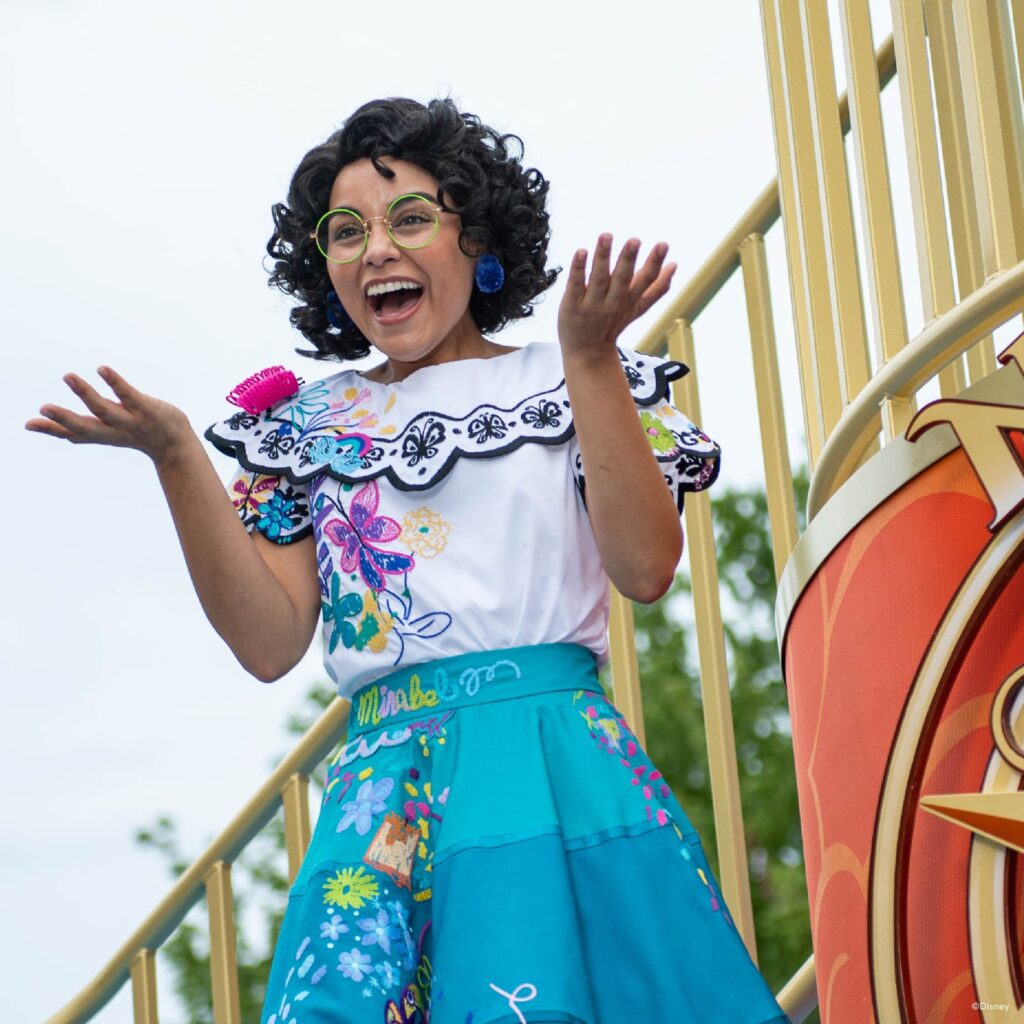 Mirabel making her debut in the Disney Adventure Friends Cavalcade on June 26th