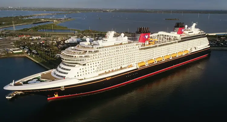 Disney Wish has just arrived in Port Canaveral its new home port
