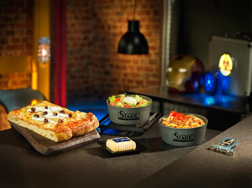 Sneak peek of the foods coming to PYM Kitchen and Stark Factory restaurants in Marvel's Avengers Campus