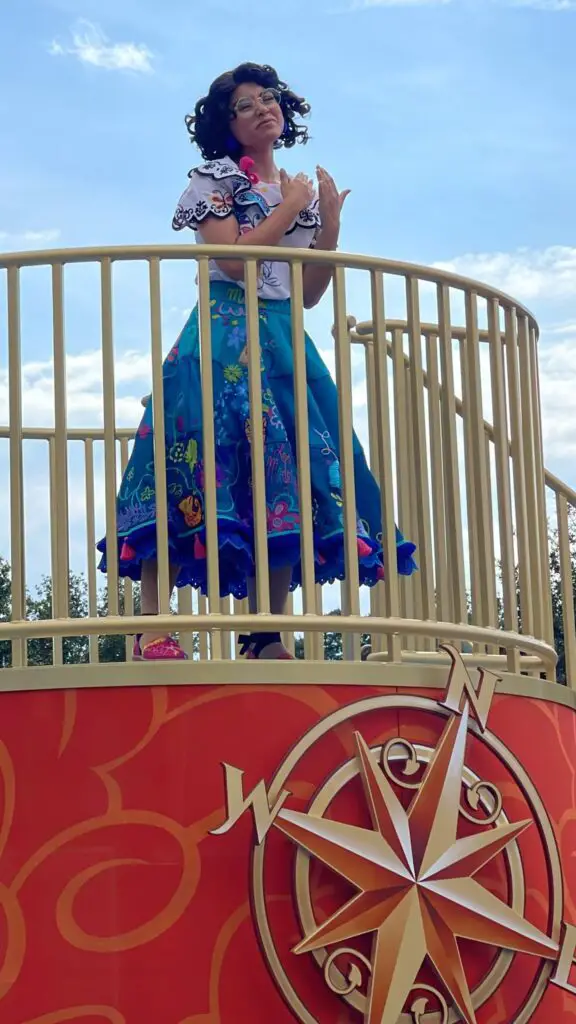 Mirabel joins the Disney Adventure Friends Cavalcade in the Magic Kingdom