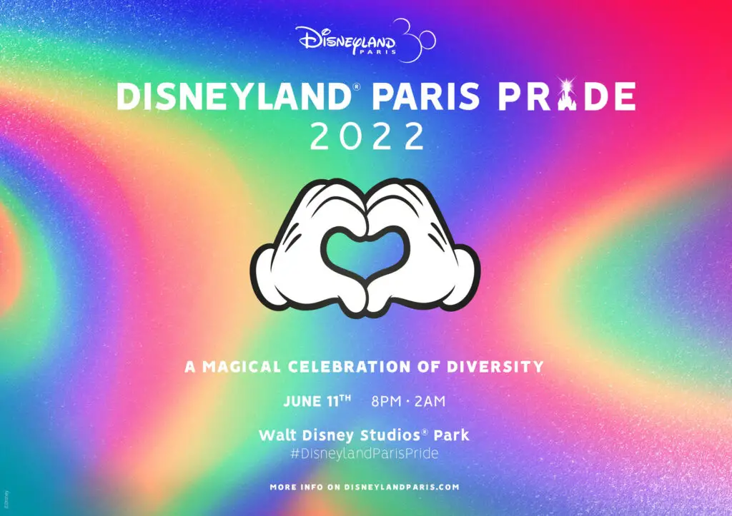 Disneyland Paris decorates the Tower of Terror ride to celebrate Pride Event