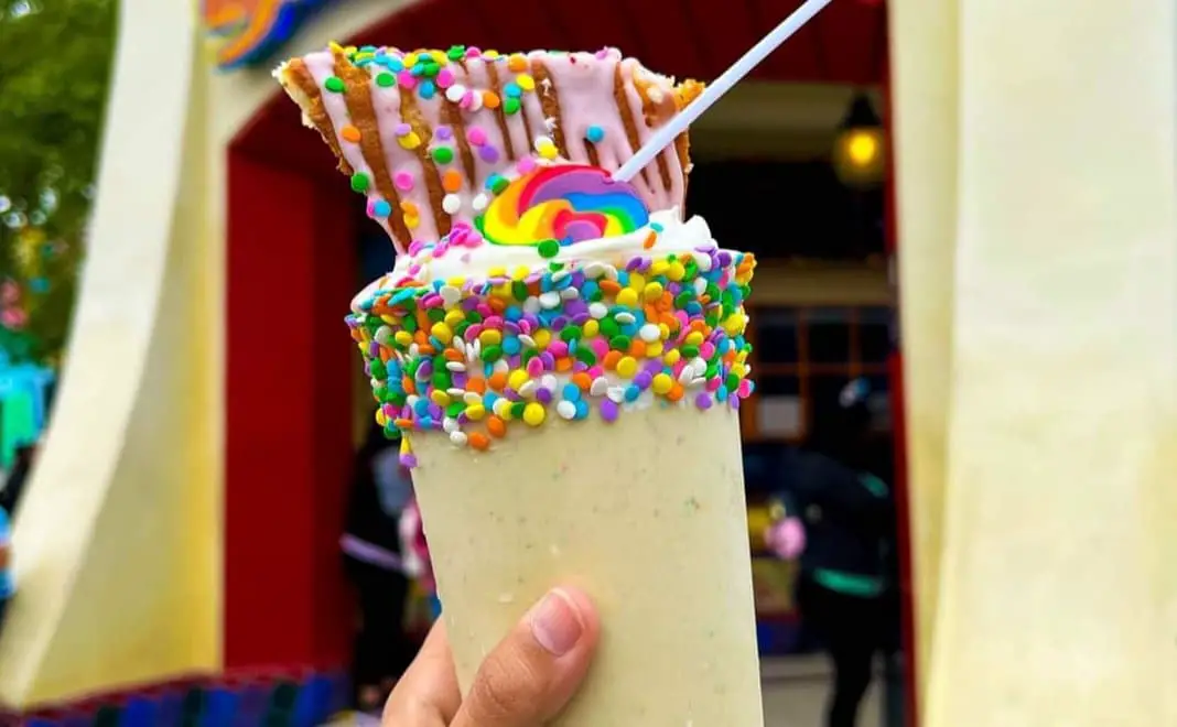 New cake shake at Schmoozies in Disney’s California Adventure