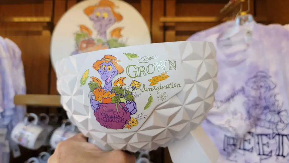 New Spaceship Earth Figment Bowl From Epcot Flower And Garden Festival Available Now!