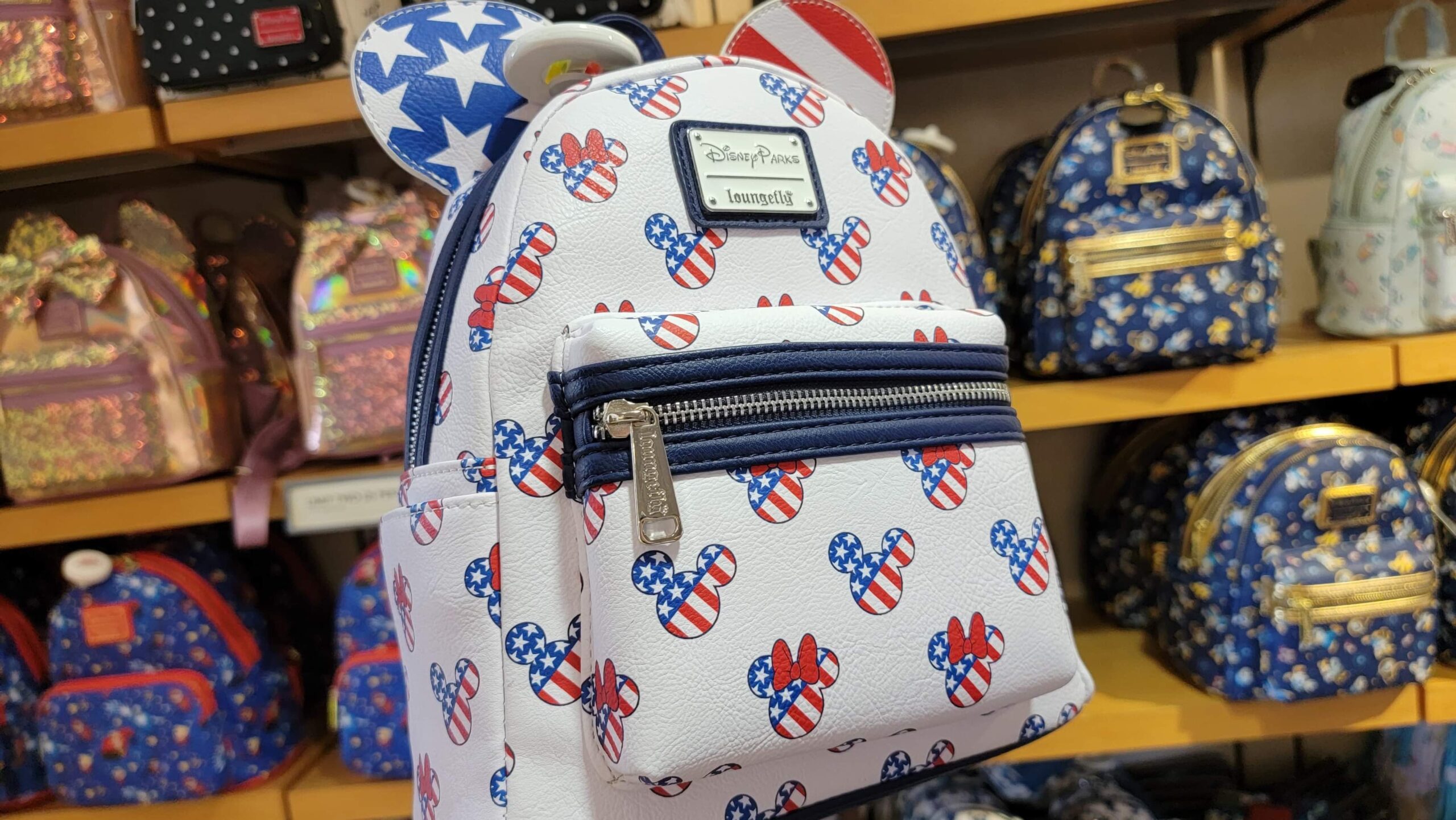 Mickey and Minnie Americana Loungefly Backpack