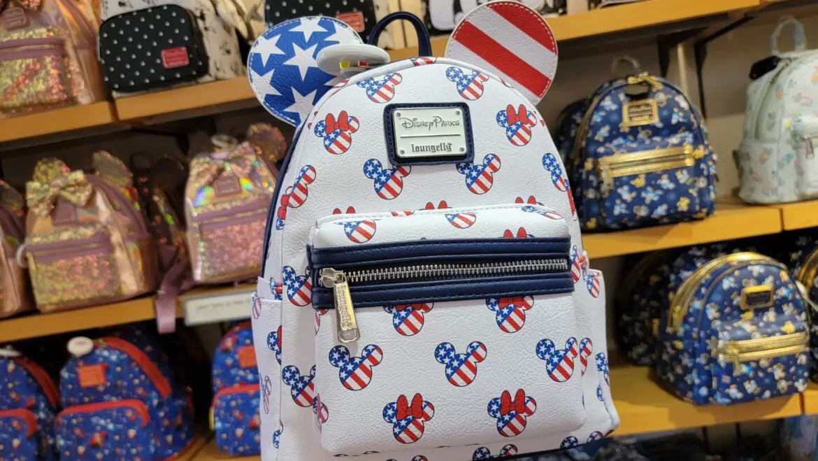Mickey And Minnie Americana Loungefly Backpack Spotted At Magic Kingdom!