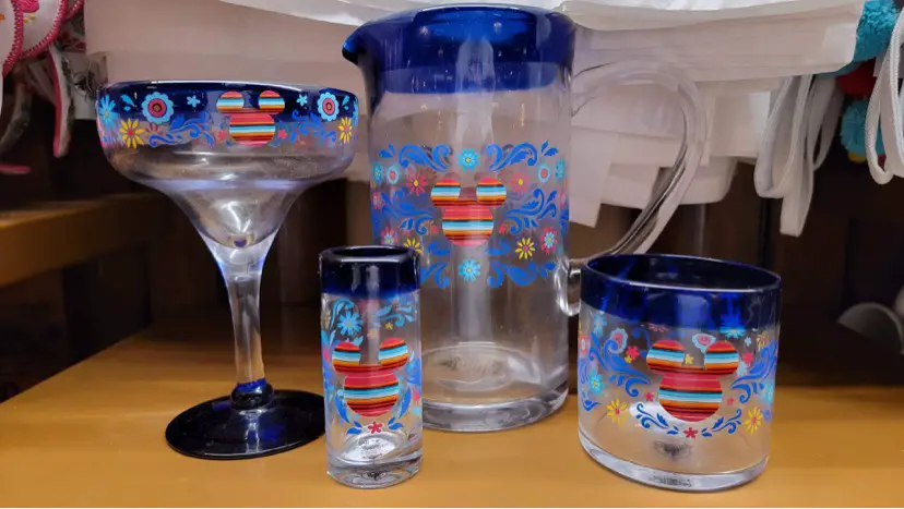 Say Salud! With This Beautiful Mickey Mouse Margarita Set From The Mexico Pavilion In Epcot!