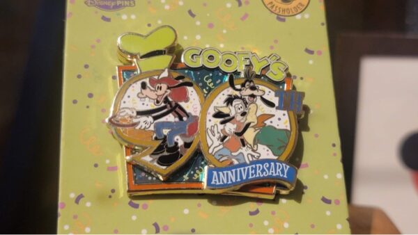 Goofy's 90th Anniversary pin