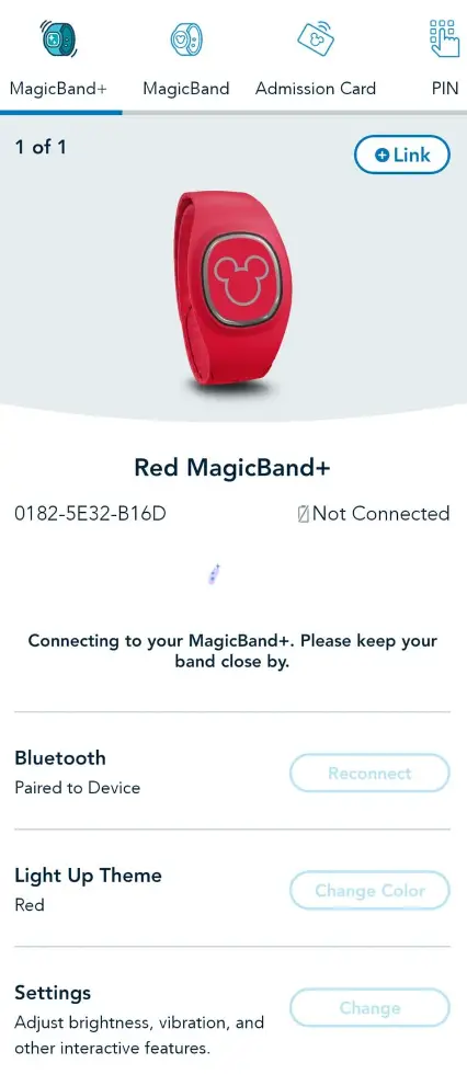 MagicBand+ has been added to My Disney Experience ahead of rollout