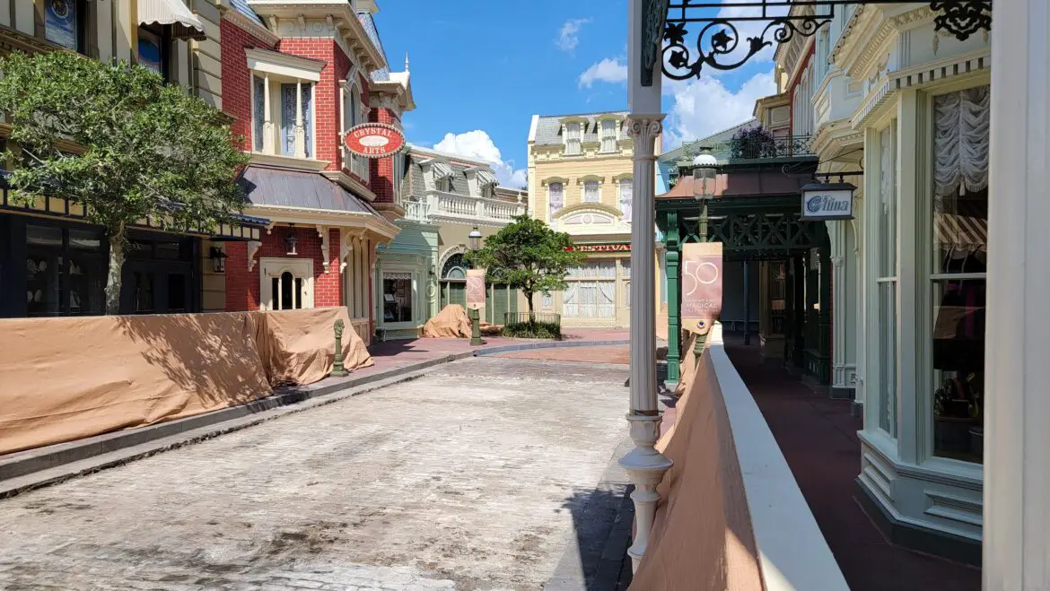 First look at the Magic Kingdom Off Main Street Construction