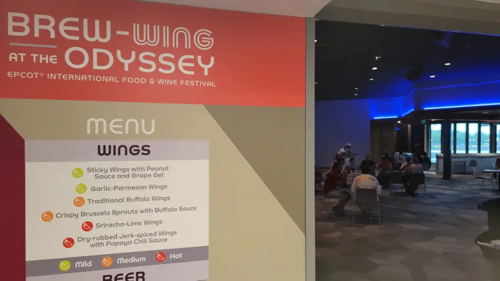 Brew Wing at the Odyssey Epcot Food & Wine Festival Food booth review
