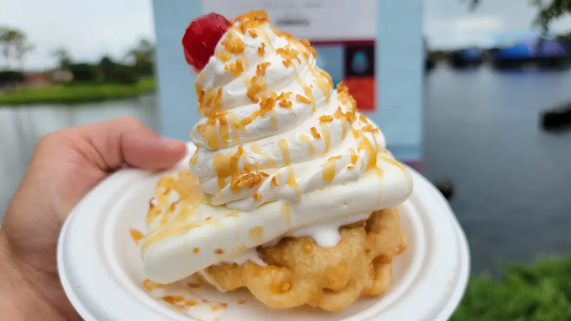 You had me at Pina Colada Funnel Cake from the Epcot Food & Wine Festival