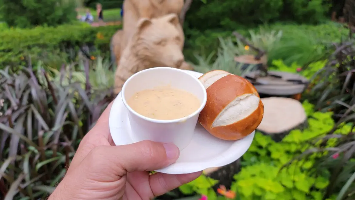 Canada Pavilion Cheddar Cheese Soup and Pretzel Bread return to the Food & Wine Festival
