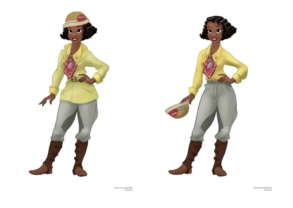 First Look at Tiana in her New outfit for Tiana’s Bayou Adventure