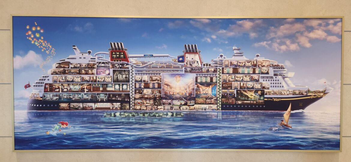 See the Disney Wish from Stem to Stearn in this stunning mural