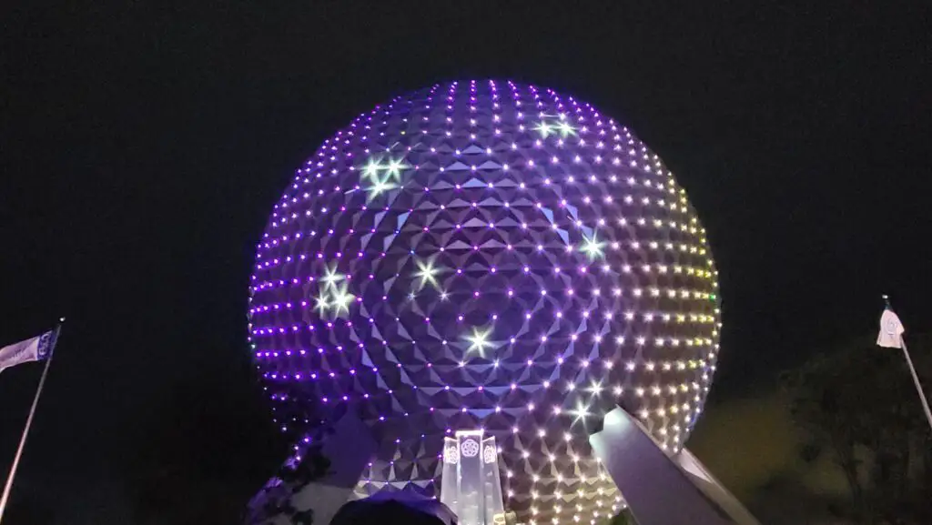 Video: New Beauty And The Beast Spaceship Earth Lighting Show | Chip ...