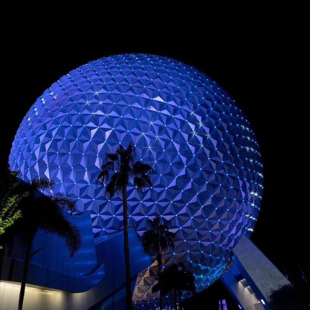 New Beauty & the Beast Spaceship Earth lighting coming to Epcot