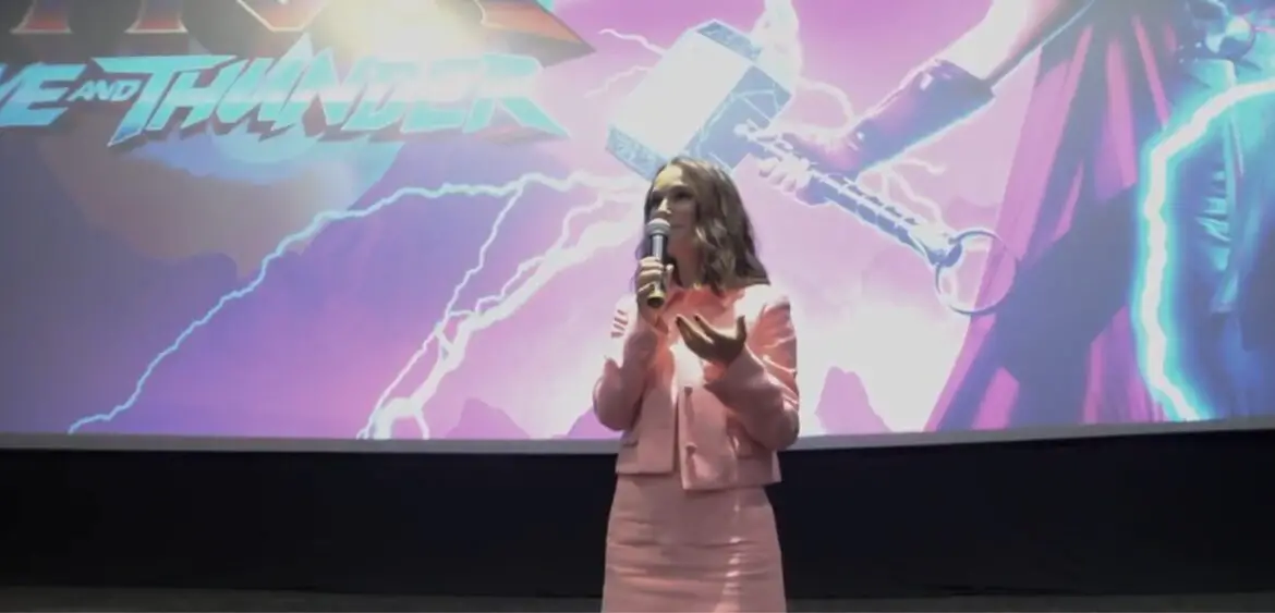 Natalie Portman Surprises Fans at screening of Thor: Love and Thunder