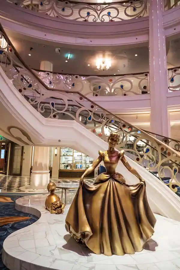 The Grand Hall is Enchanting on the Disney Wish