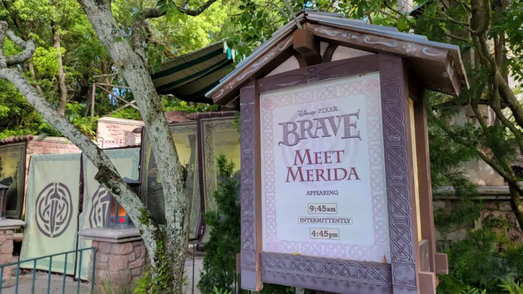 Merida is greeting guests once again at the Magic Kingdom