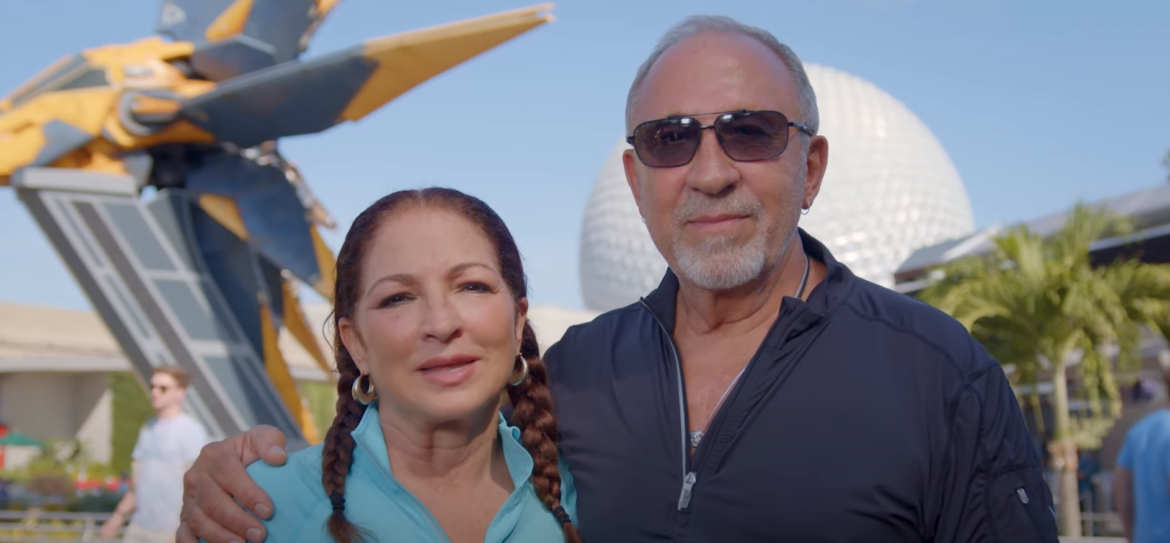 Gloria & Emilio Estefan Visit Guardians of the Galaxy: Cosmic Rewind