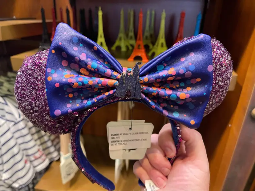 Disneyland Paris 30th Anniversary Sparkling Minnie Ears Now Available At Epcot!
