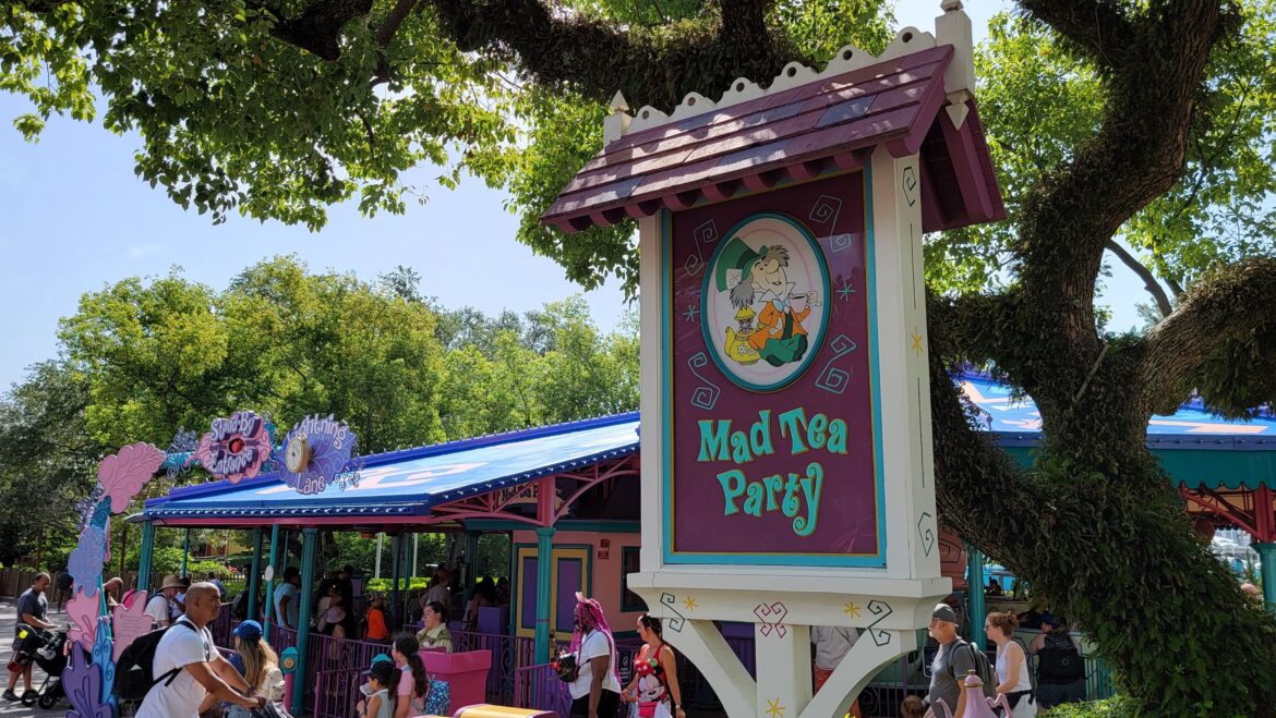 Mad Tea Party ride in the Magic Kingdom has some new decorations