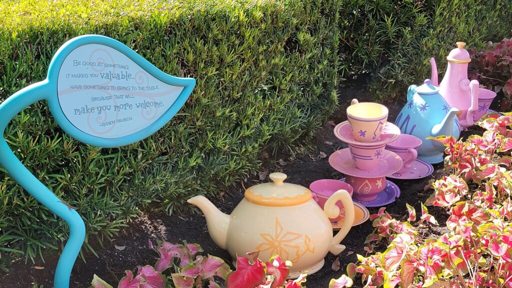 Mad Tea Party ride in the Magic Kingdom has some new decorations