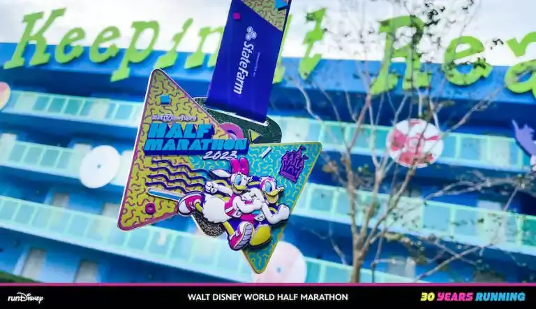 Fun Marathon Weekend Retro-Themed Disney World Medals Revealed