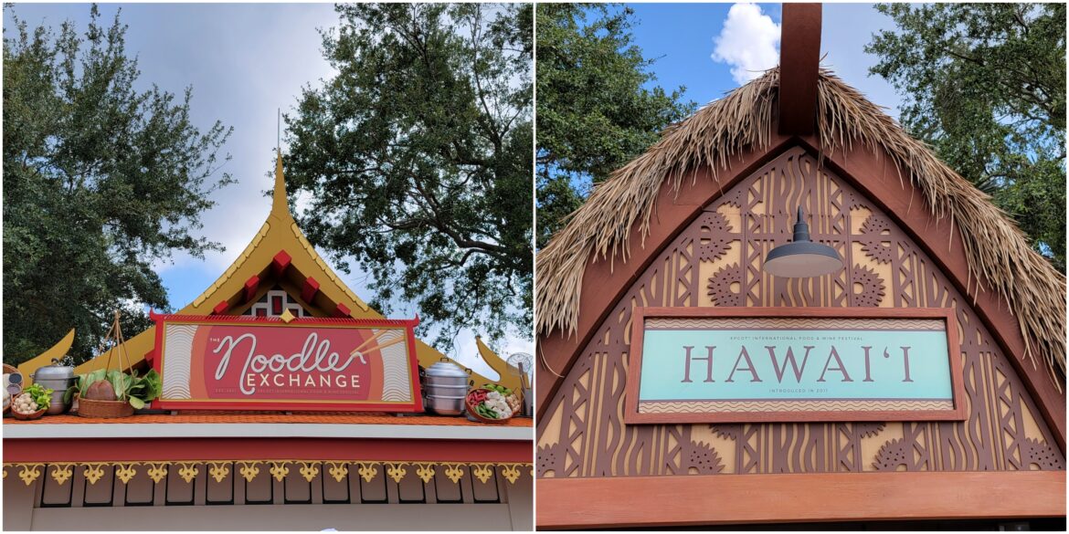 Two new food booths have opened at Epcot’s Food & Wine Festival