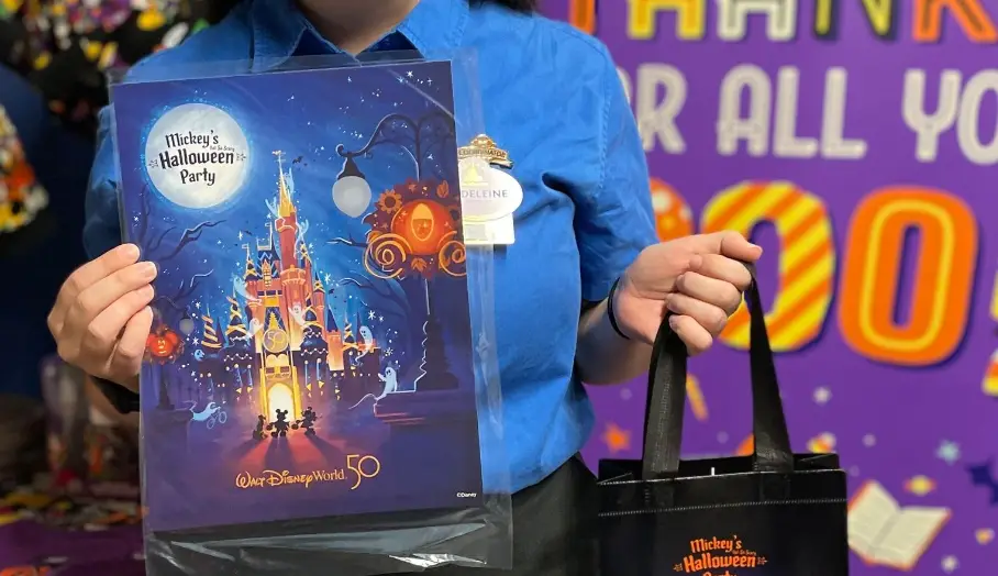 Disney Cast Members get a sneak peek at  Mickey’s Not-So-Scary Halloween Party 50th Anniversary Lithograph