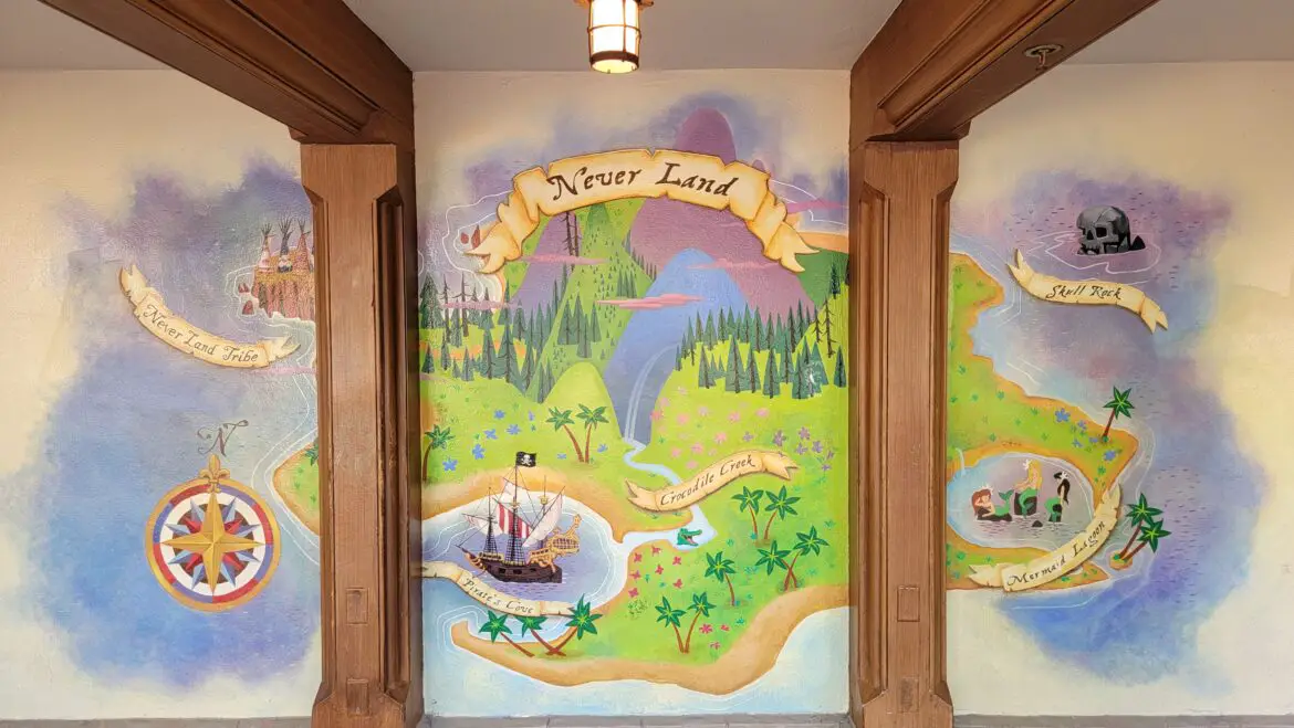 Peter Pan’s Flight Mural Update is now complete in the Magic Kingdom