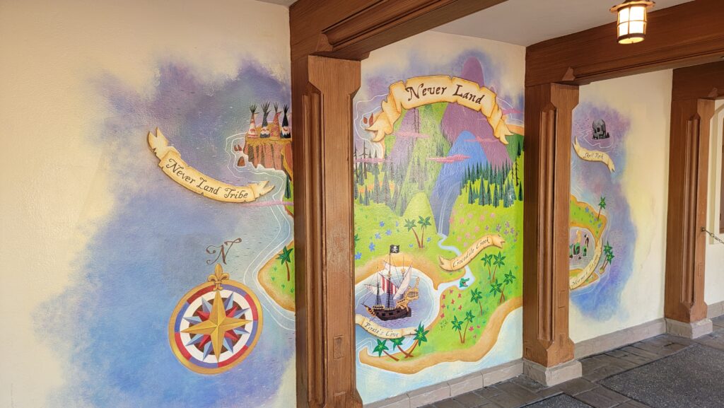 Peter Pan's Flight Mural Update is now complete in the Magic Kingdom