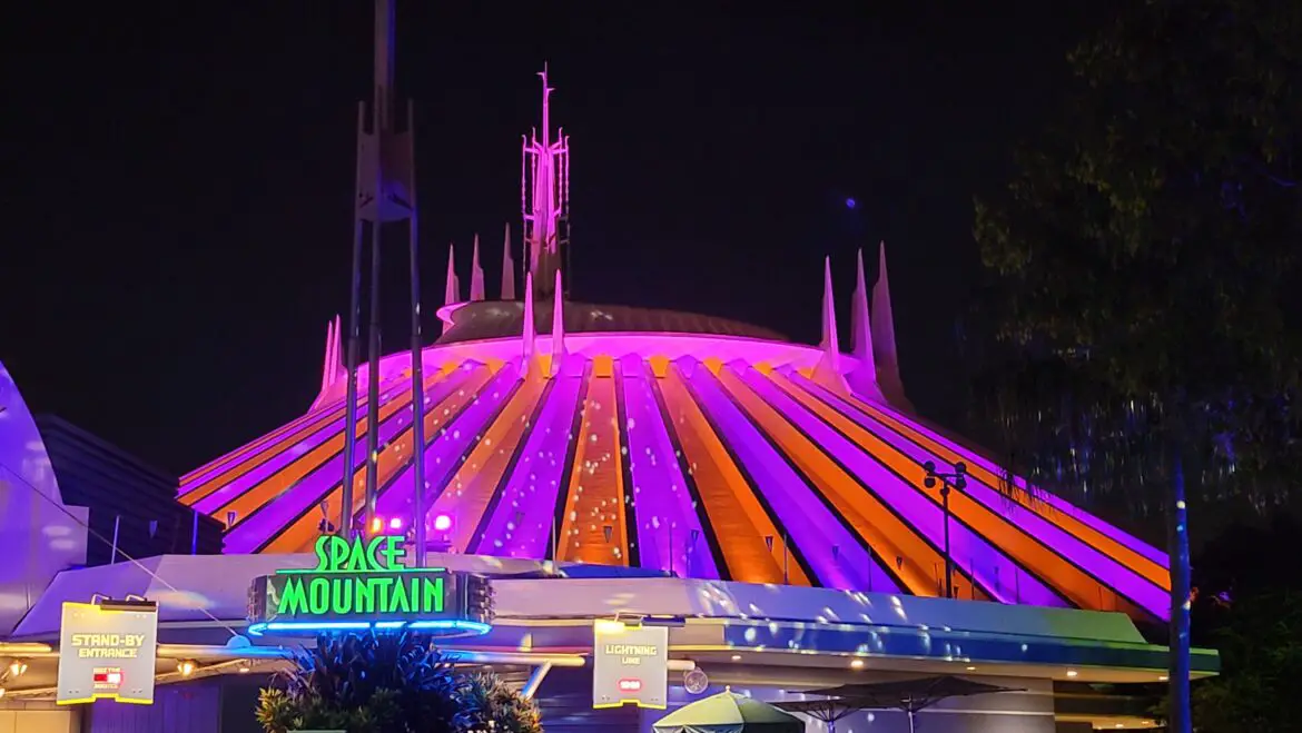 Space Mountain NEW Halloween Lights for Mickey’s Not So Scary Halloween Party