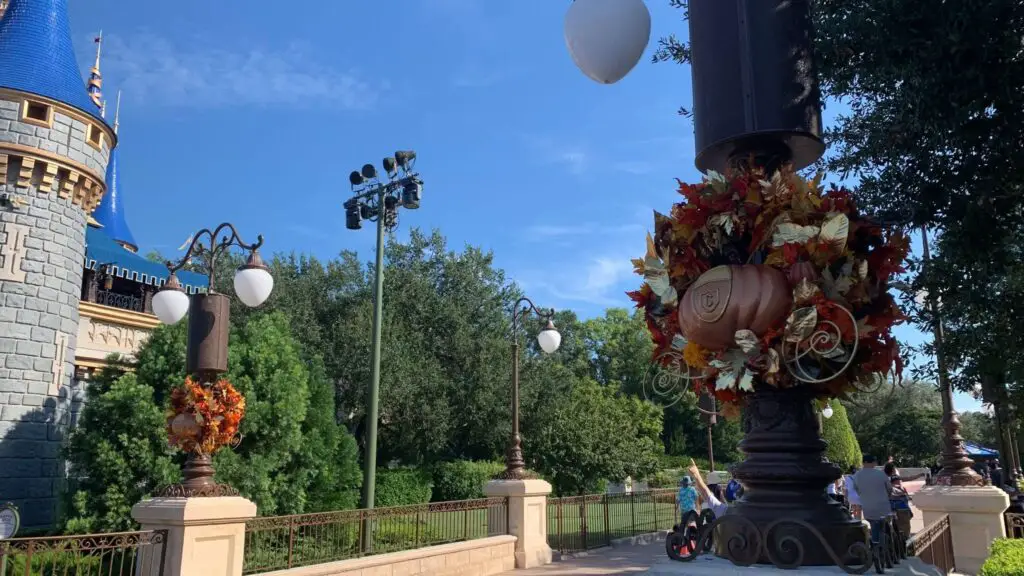 Disney World 50th Anniversary Pumpkin Wreaths are up just in time for Not So Scary Halloween Party