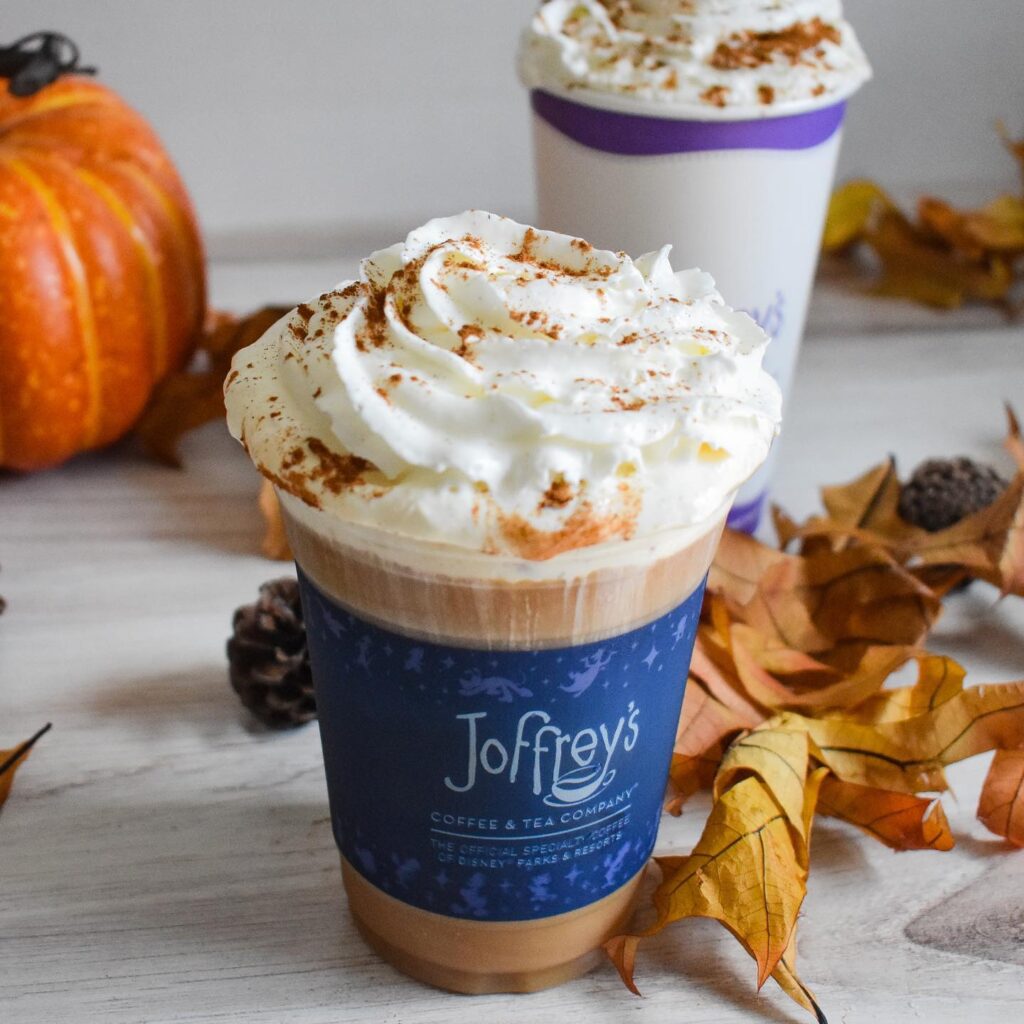 Fall Beverages are now available at Joffrey's Coffee Location at Walt Disney World