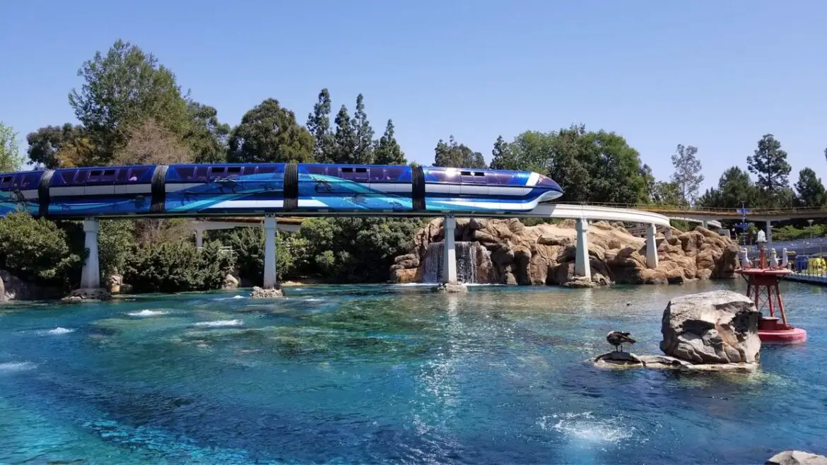 Nighttime Runs resume for Disneyland Monorail for the first time since pandemic closures