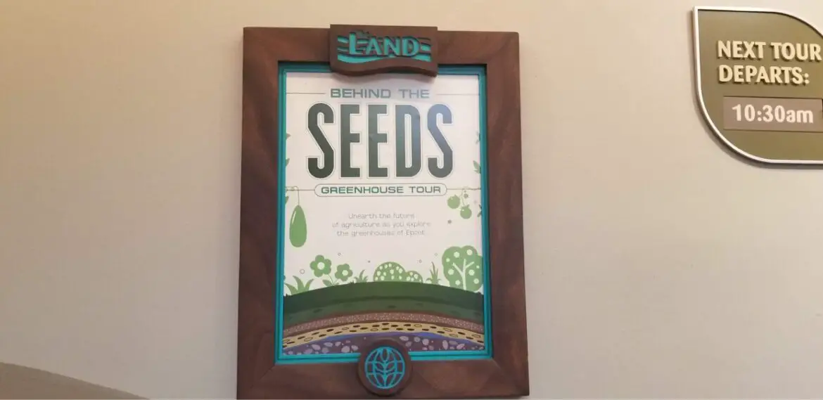Behind the Seeds tour returning to Epcot in October
