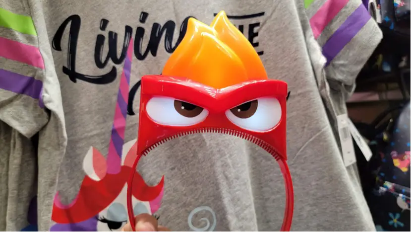 New Anger Ear Headband From Inside Out Spotted At Walt Disney World!