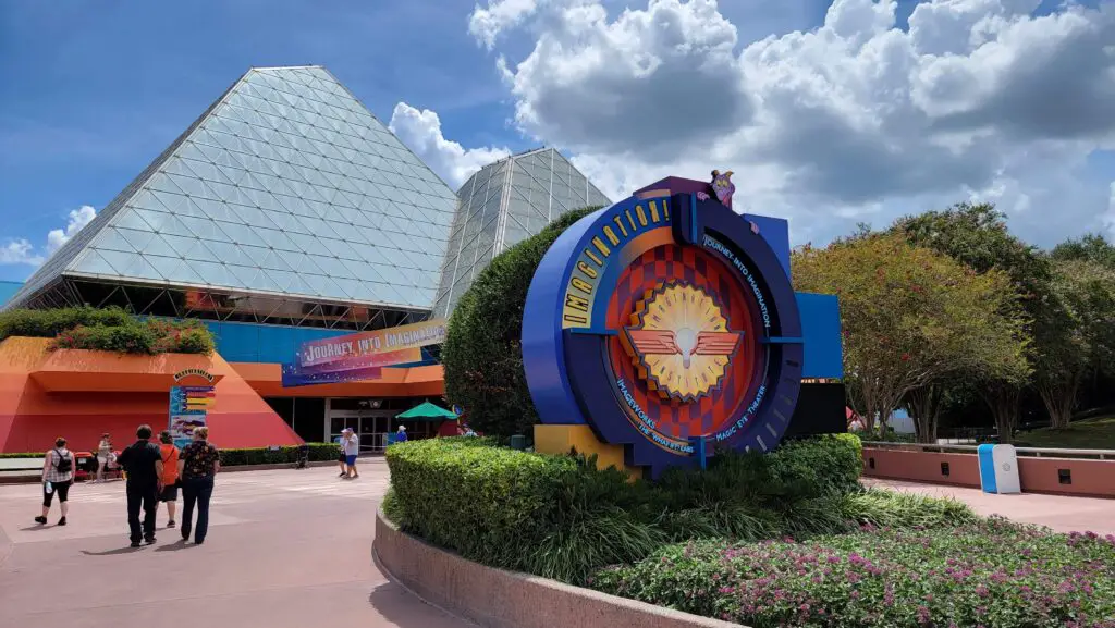 Busted pipe spraying water in the air forces Epcot's Imagination Pavilion to close