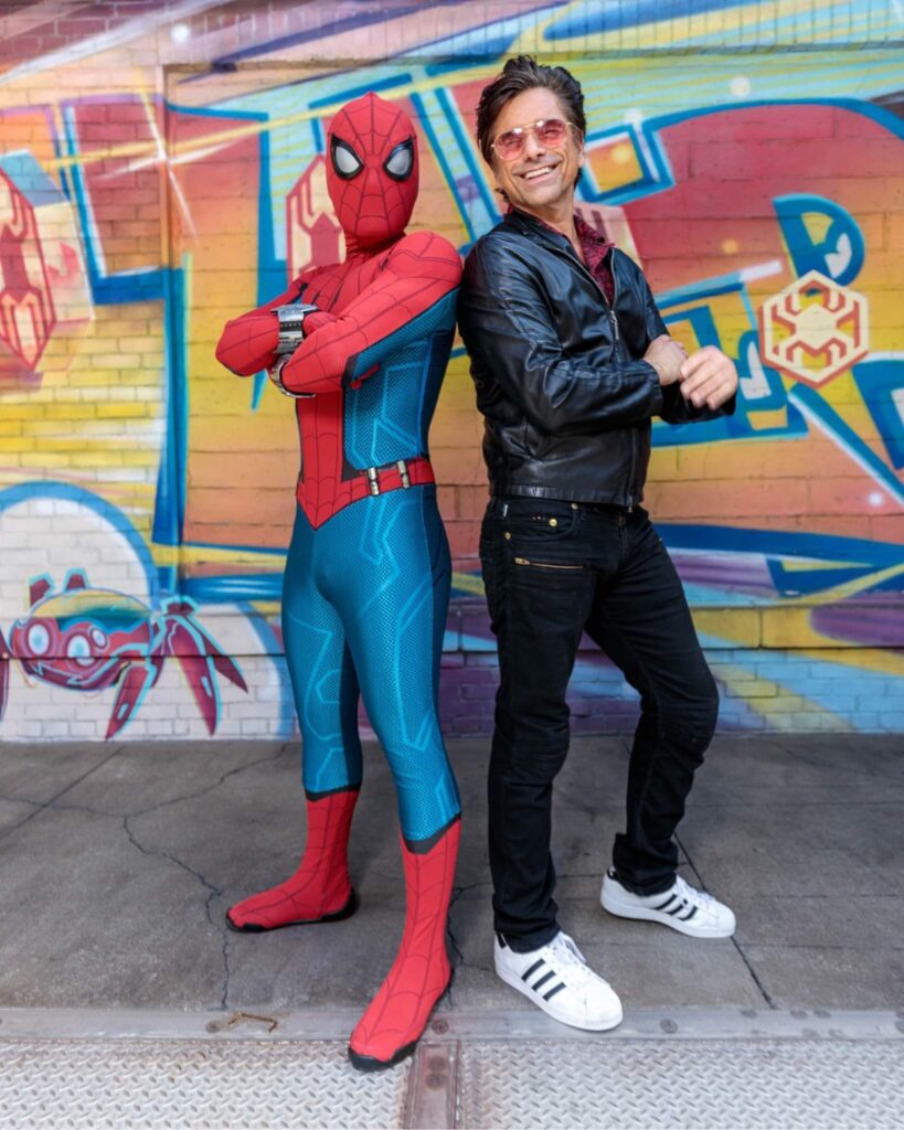 John Stamos the voice of Iron Man in Disney Junior’s Spidey and His Amazing Friends visits Disneyland